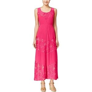 NY Collection Women's Solid Sleeveless Maxi Dress